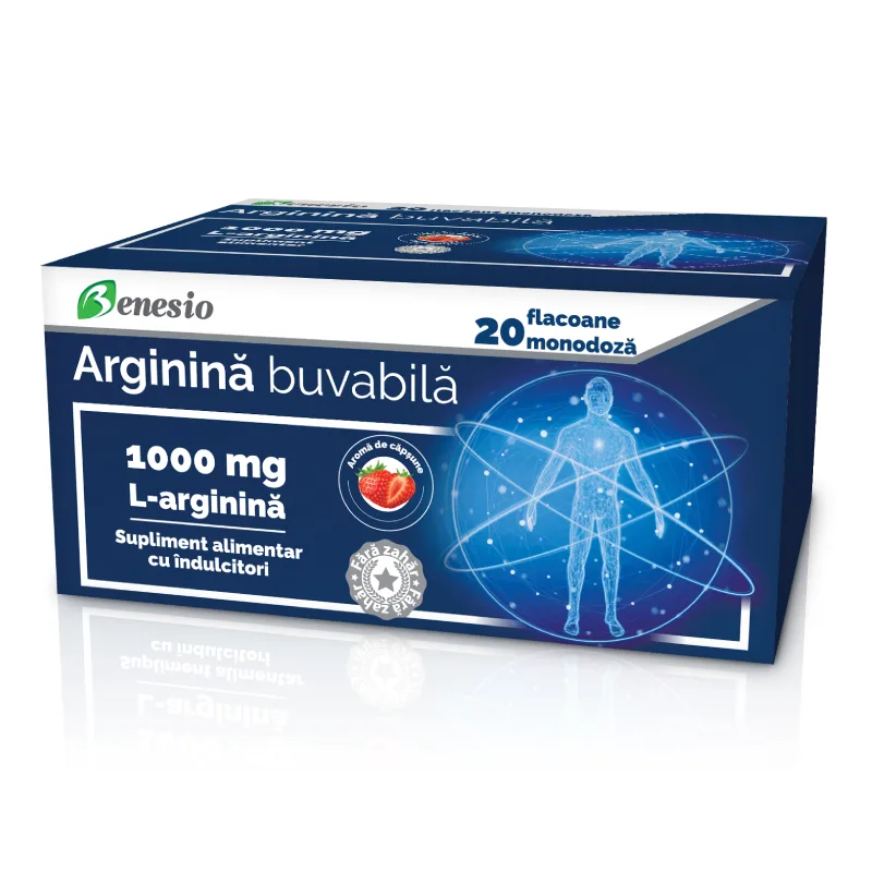 L-Arginina, 20 flacoane monodoza, Benesio — preț și oferte