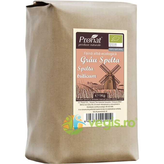 Faina Alba de Grau Spelta Ecologica/Bio 1kg PRONAT — preț și oferte