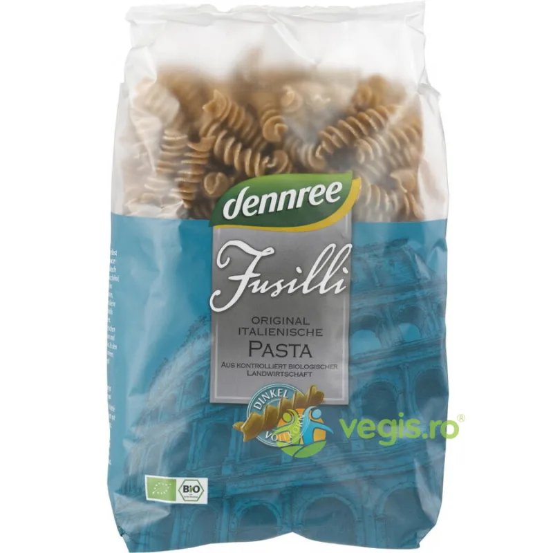 Fusilli din Spelta Integrala Ecologica/Bio 500g Dennree — preț și oferte