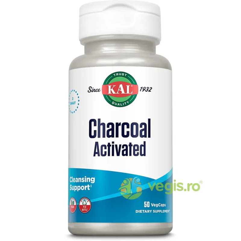 Charcoal Activated (Carbune Medicinal) 50cps Secom, Kal — preț și oferte