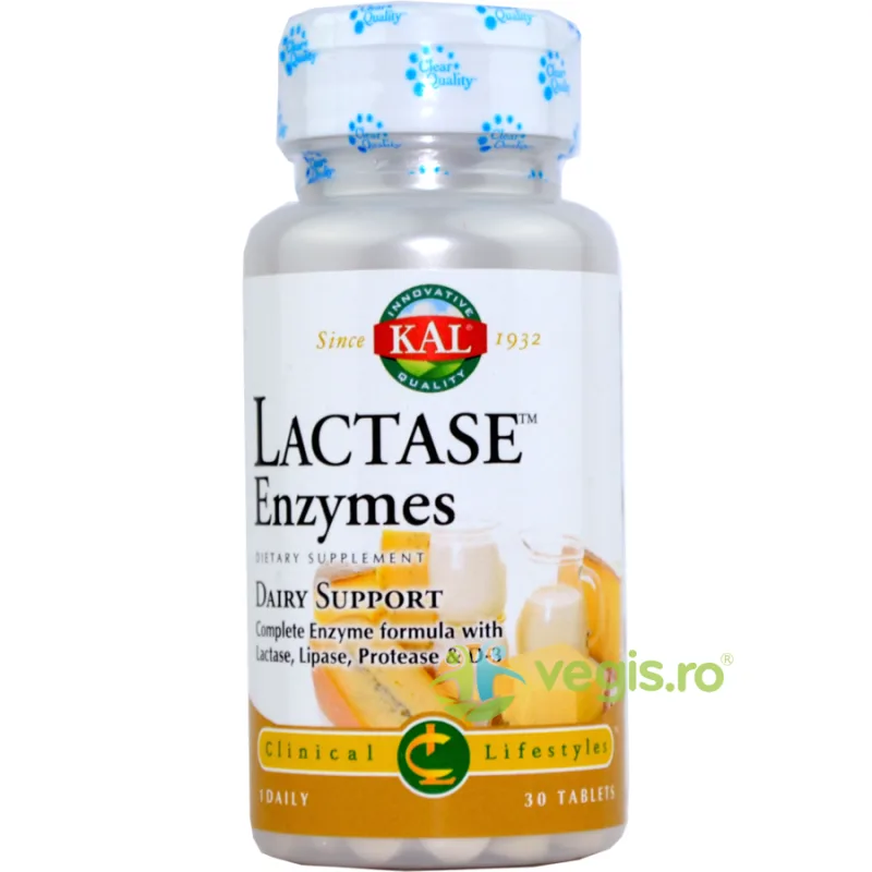 Lactase Enzymes 30cps Secom, Kal — preț și oferte