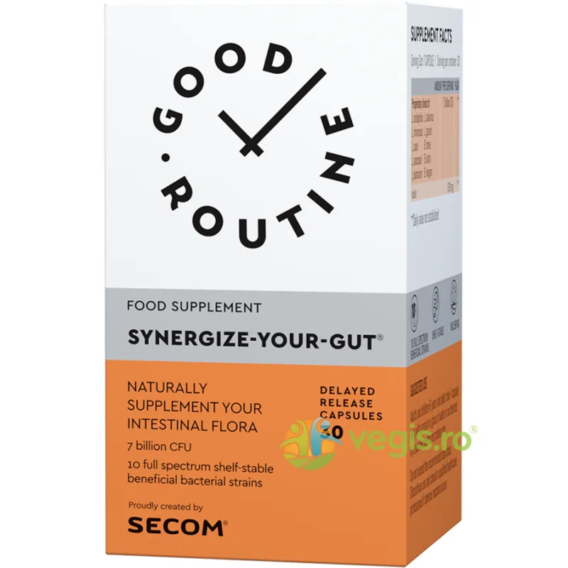 Synergize Your Gut 30cps Secom, GOOD ROUTINE — preț și oferte