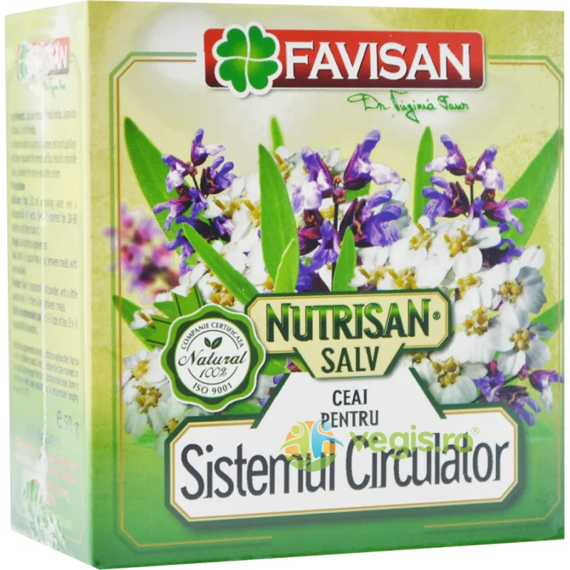 Ceai pentru Sistemul Circulator Nutrisan Salv 50g Favisan — preț și oferte