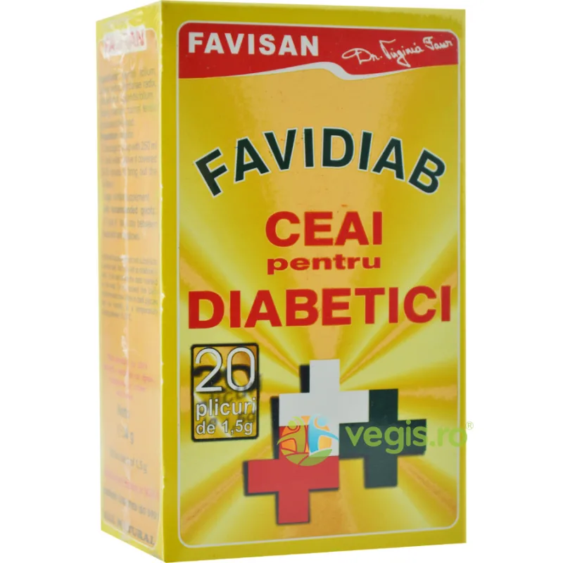 Ceai pentru Diabetici Favidiab 20dz Favisan — preț și oferte