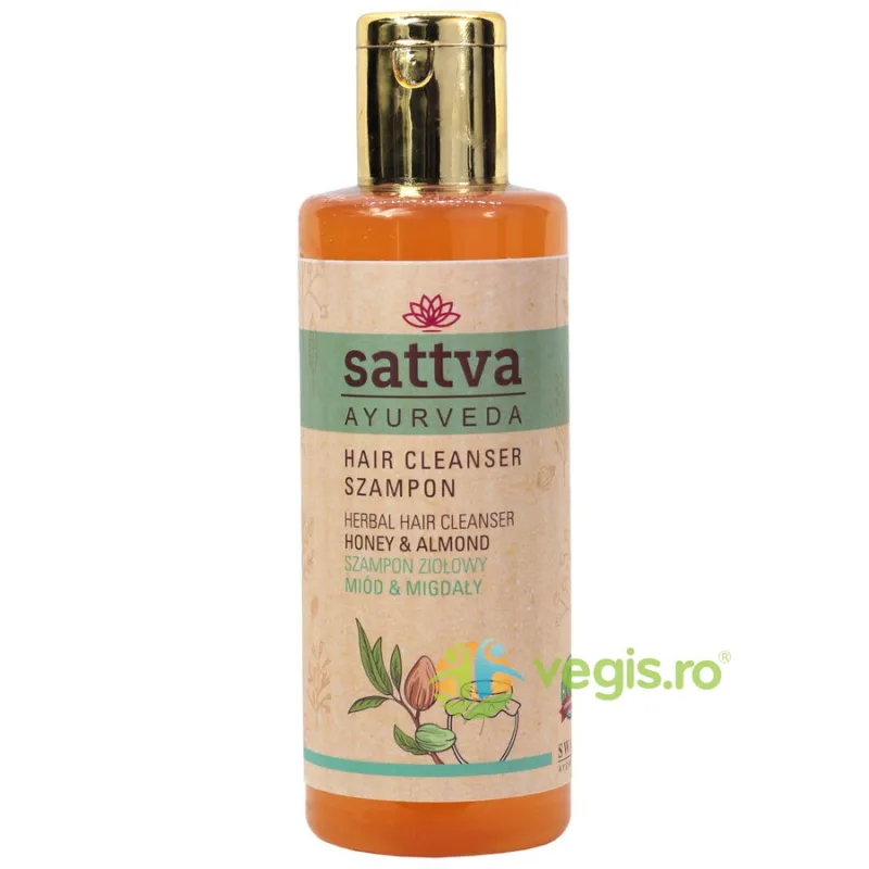 Sampon Ayurvedic cu Miere si Migdale 210ml Sattva Ayurveda — preț și oferte