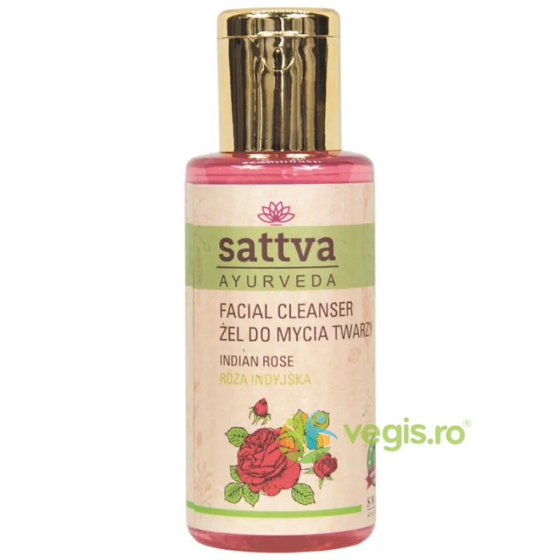 Gel pentru Curatarea Tenului cu Trandafiri 100ml Sattva Ayurveda — preț și oferte