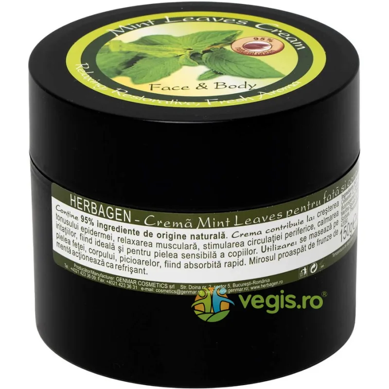 Crema pentru Fata si Corp Mint Leaves 150g — preț și oferte