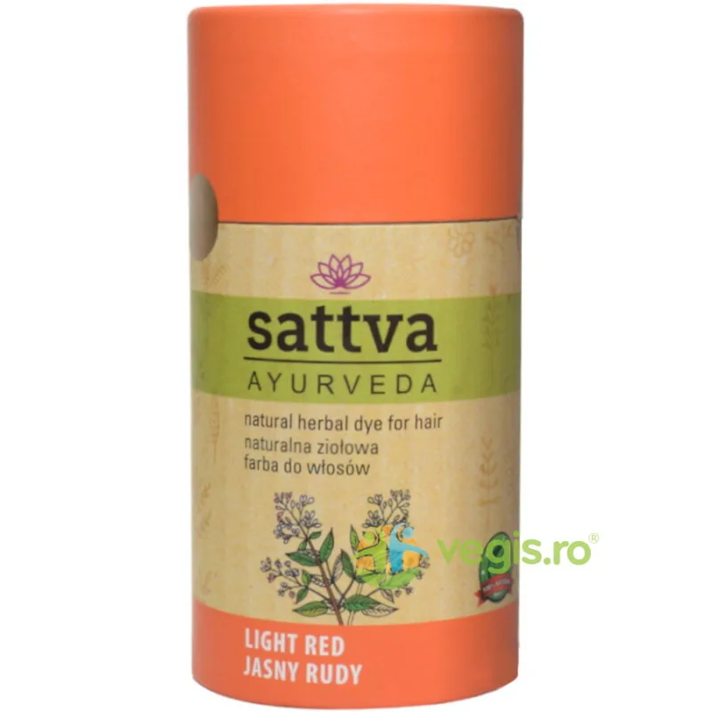 Vopsea de Par Cupru (Light Red) 150g Sattva Ayurveda — preț și oferte
