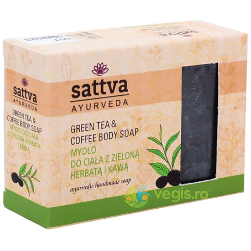 Sapun Ayurvedic cu Ceai Verde si Cafea 125g Sattva Ayurveda — preț și oferte