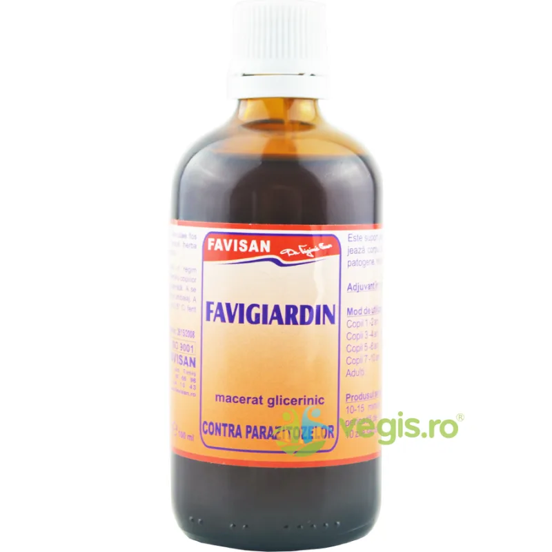 Favigiardin Antiparazitar 100ml Favisan — preț și oferte