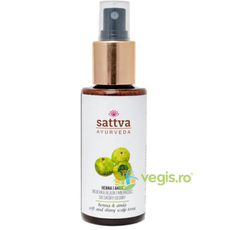Tonic Ayurvedic pentru Scalp cu Henna si Amla 100ml Sattva Ayurveda — preț și oferte