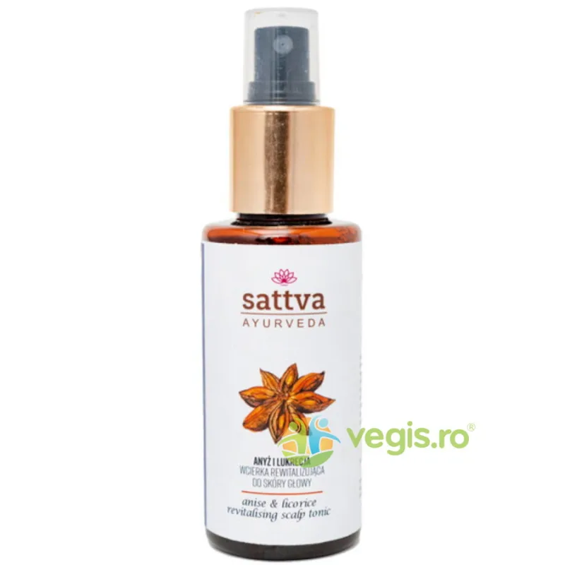 Tonic Ayurvedic Revitalizant pentru Scalp cu Anason si Lemn Dulce 100ml Sattva Ayurveda — preț și oferte