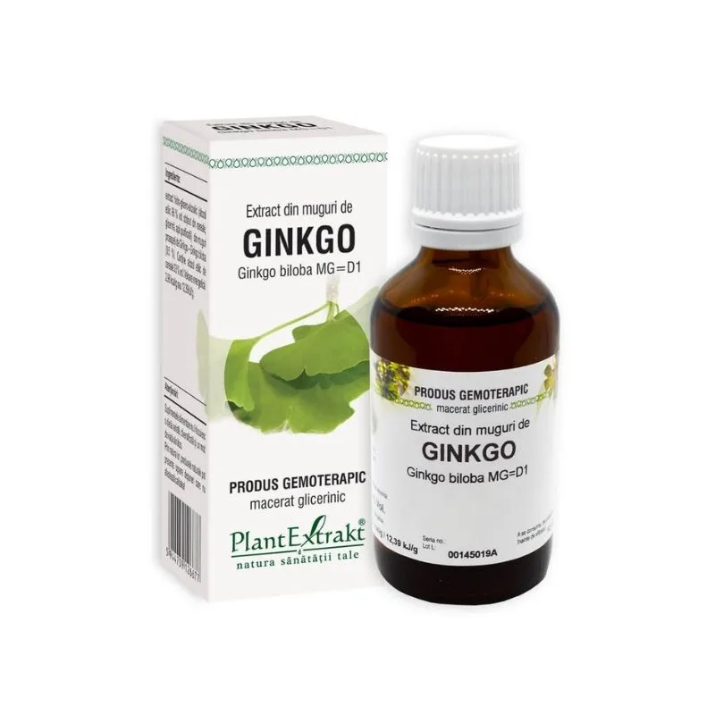 Extract din muguri de GINKGO, 50 ml PLANTEXTRAKT — preț și oferte