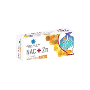 Nac+Zn 600mg, 10 capsule, Helcor