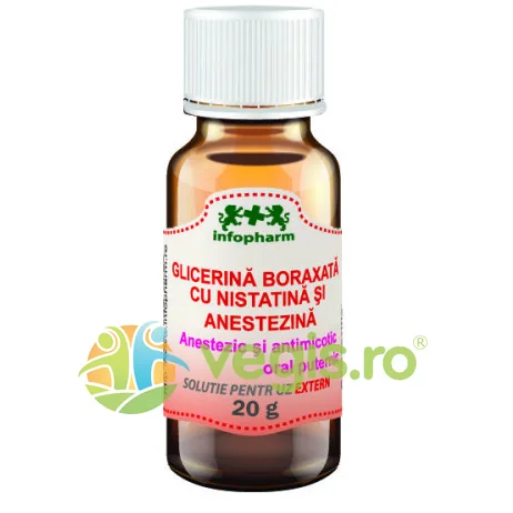 Glicerina Boraxata cu Nistatina si Anestezina 20g infopharm — preț și oferte