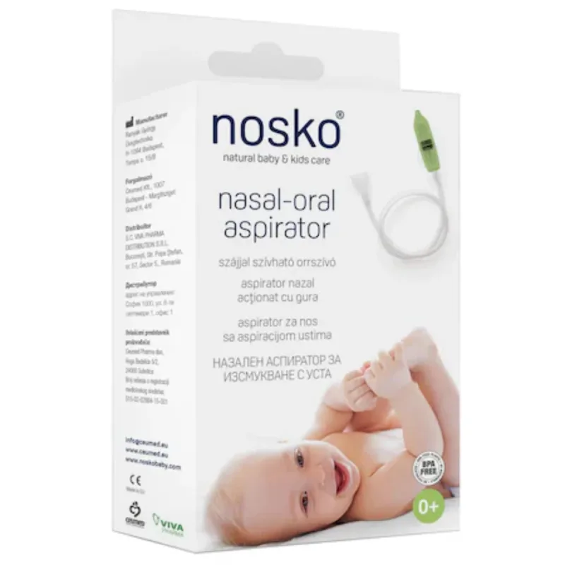 Aspirator nazal bebelusi 0+luni, actionat cu gura, Nosko Mouth — preț și oferte