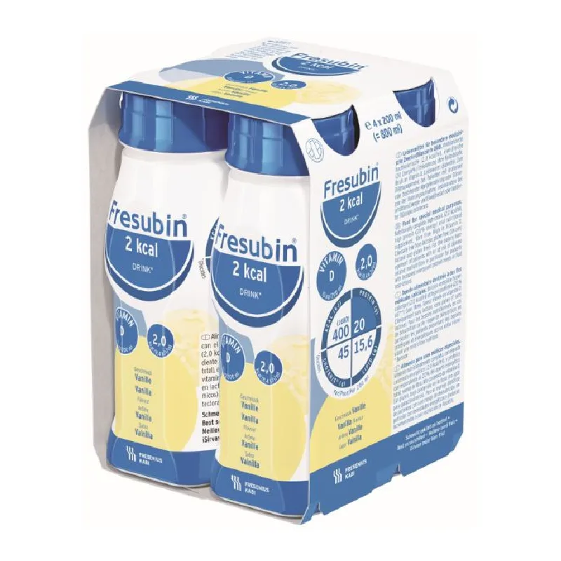 Fresubin 2Kcal Drink, aroma de vanilie, 4*200ml, Fresenius Kabi — preț și oferte