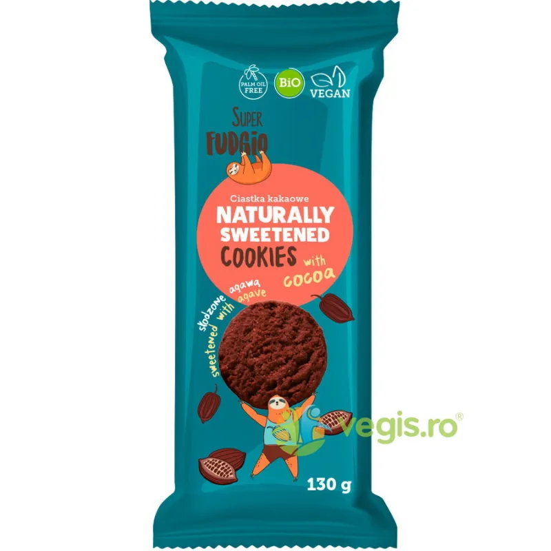 Biscuiti cu Agave si Cacao Ecologici/Bio 130g SUPER FUDGIO — preț și oferte