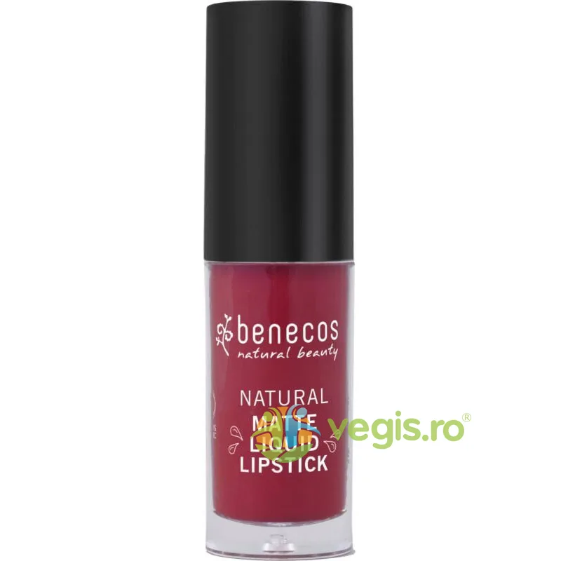 Ruj Lichid Mat Bloody Berry Bio 5ml BENECOS — preț și oferte