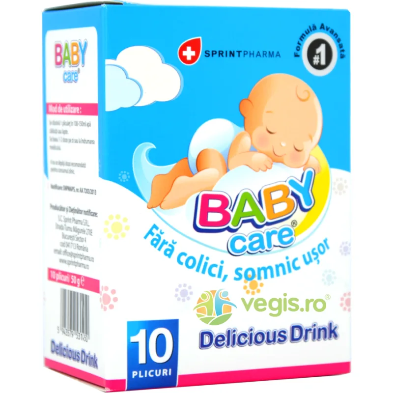 Baby Care Delicious Drink 10 plicuri SPRINT PHARMA — preț și oferte