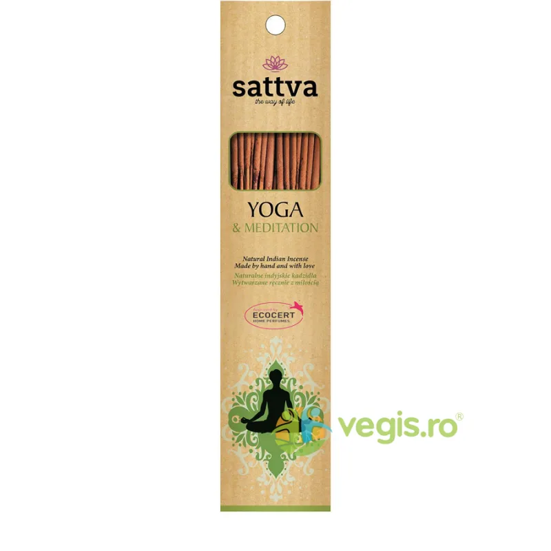 Betisoare Parfumate Yoga si Meditatie 30g (15buc) Sattva Ayurveda — preț și oferte