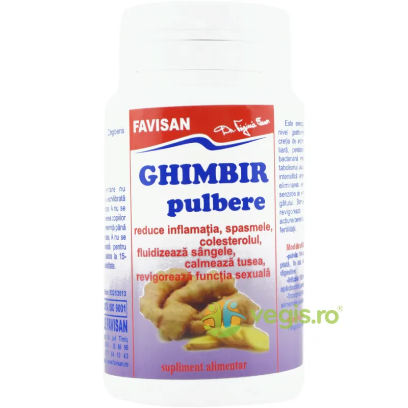 Ghimbir Pulbere 50g Favisan — preț și oferte