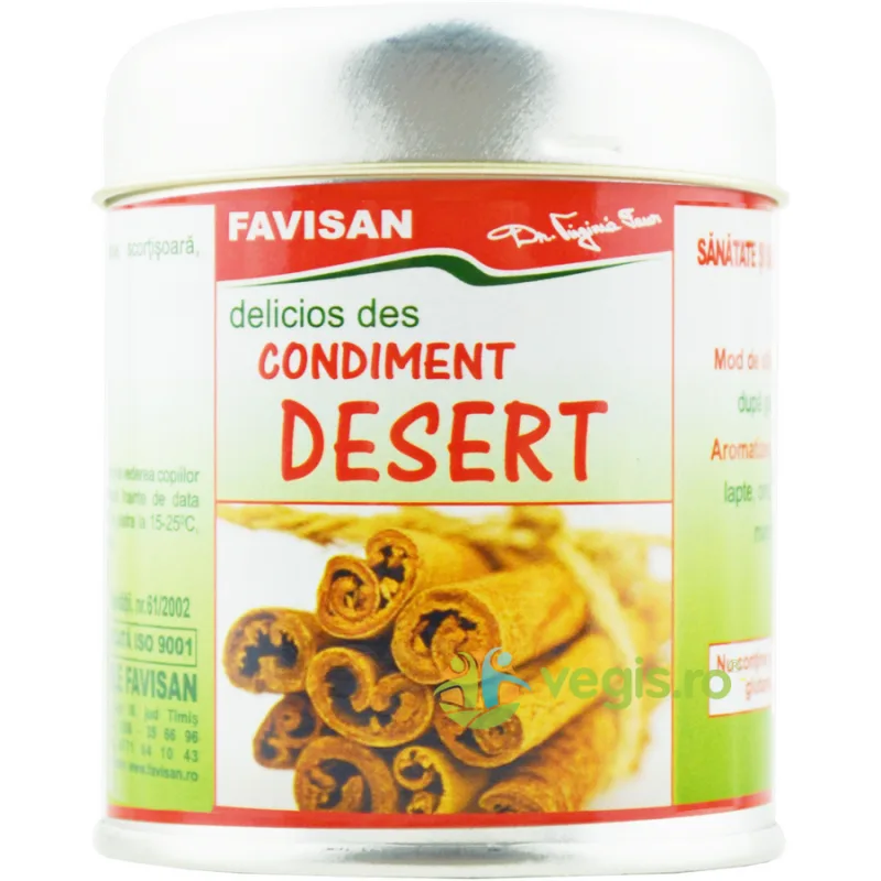 Condiment pentru Desert cu Scortisoara 50g Favisan — preț și oferte