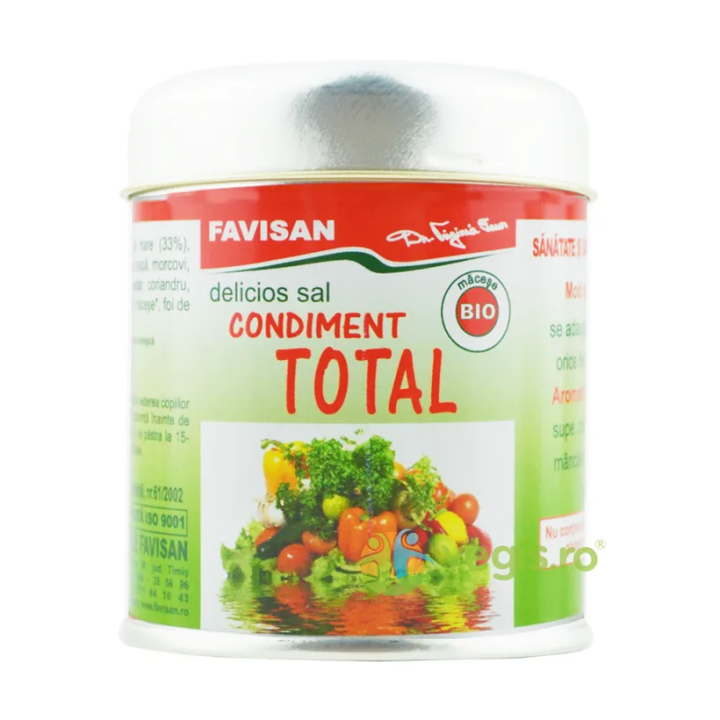 Condiment Total pentru Salate si Mancaruri de Legume 50g Favisan — preț și oferte