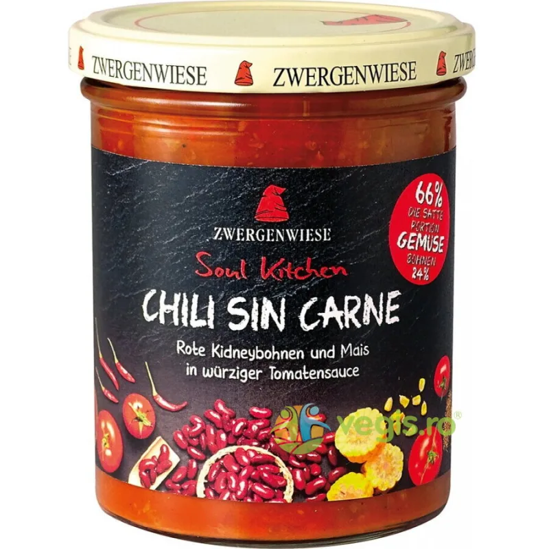 Sos Chilli cu Carne de Soia Ecologic/Bio 370g ZWERGENWIESE — preț și oferte