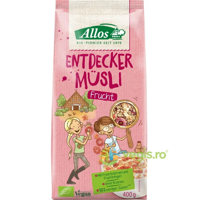 Musli cu Fructe pentru Copii Ecologic/Bio 400g ALLOS — preț și oferte