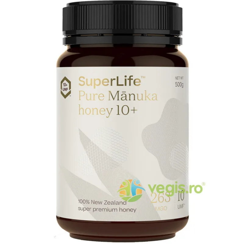 Miere de Manuka UMF 10+ (MGO 263+) 500g SUPERLIFE — preț și oferte