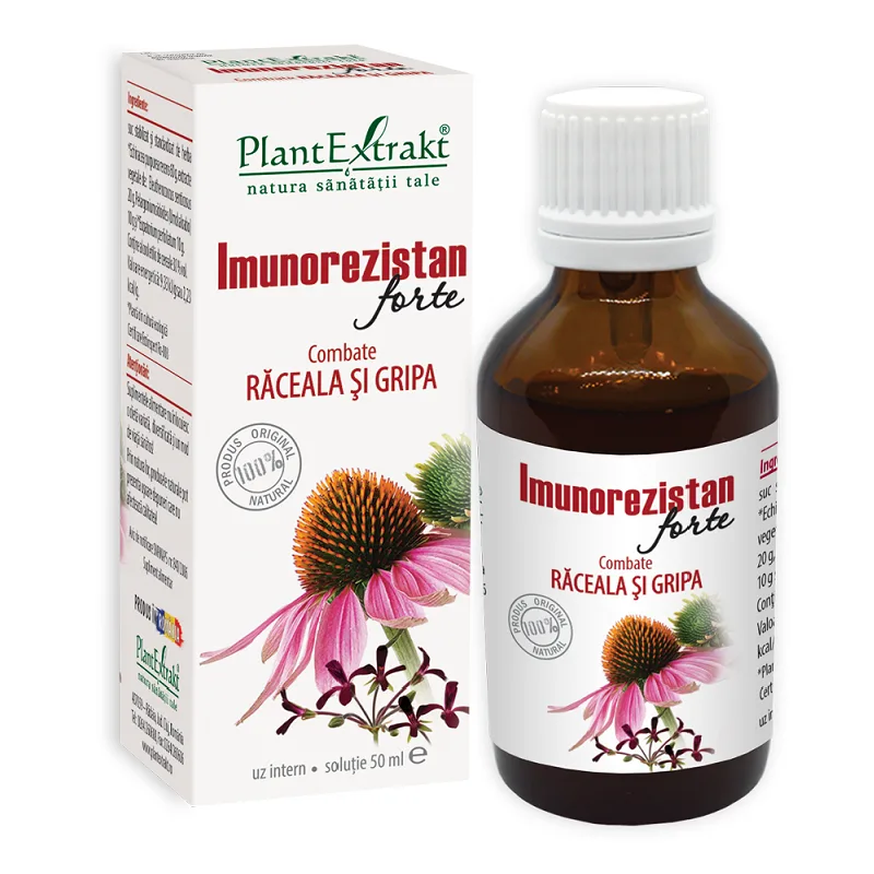 Imunorezistan Forte raceala si gripa, 50 ml, Plant Extrakt PLANTEXTRAKT — preț și oferte