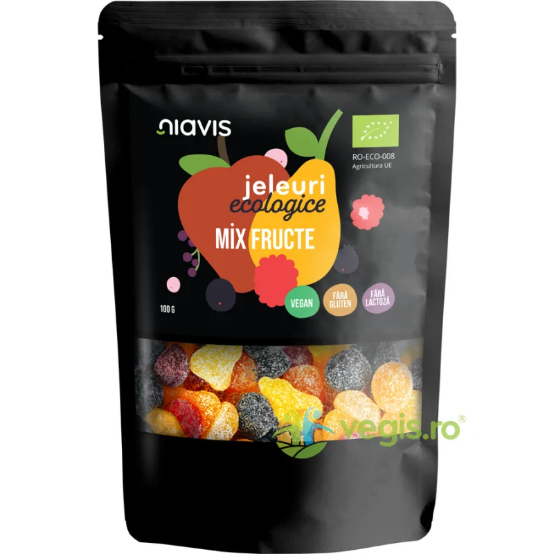 Jeleuri Mix Fructe fara Gluten Ecologice/Bio 100g NIAVIS — preț și oferte