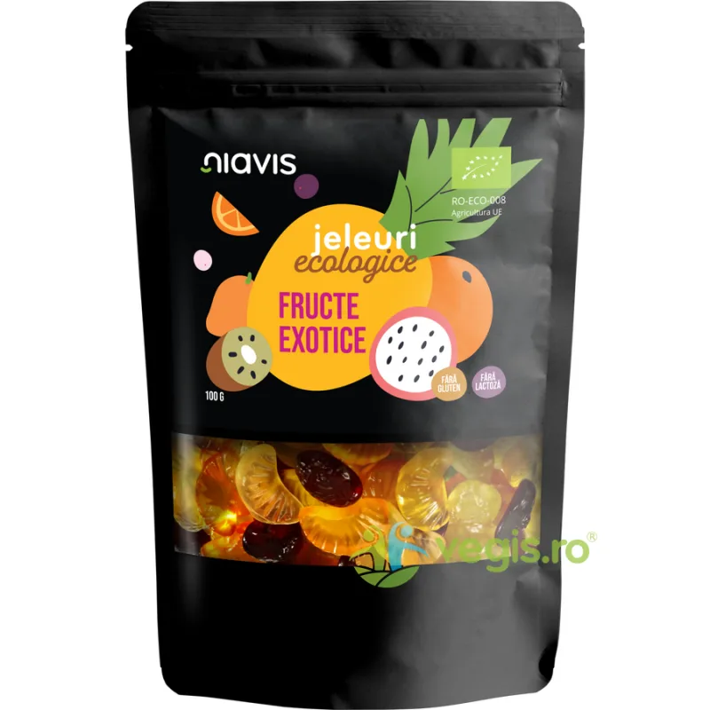 Jeleuri Fructe Exotice fara Gluten Ecologice/Bio 100g NIAVIS — preț și oferte