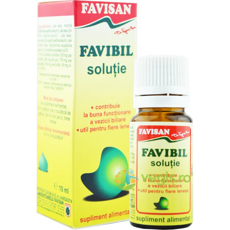 Favibil Solutie 10ml Favisan — preț și oferte