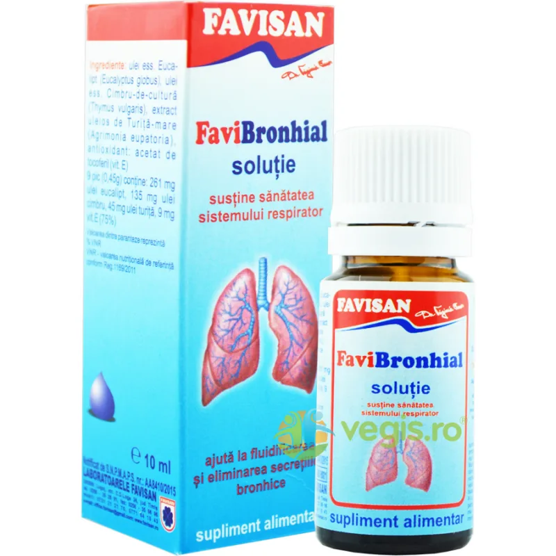 Favibronhial Solutie 10ml Favisan — preț și oferte