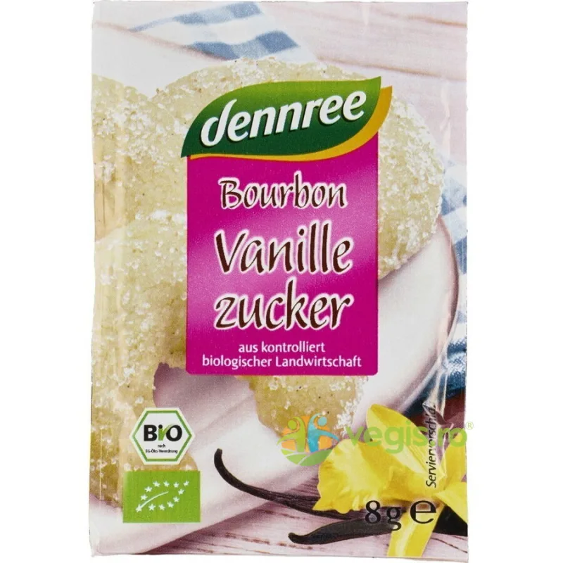 Zahar Vanilat Bourbon Ecologic/Bio 4x8g Dennree — preț și oferte