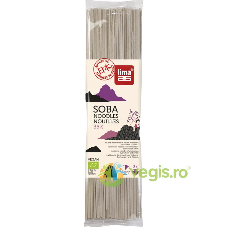 Taitei Japonezi Soba 35% Ecologici/Bio 250g LIMA — preț și oferte