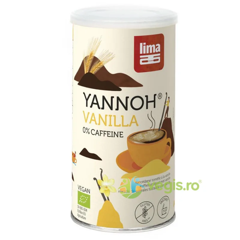Bautura din Cereale Yannoh Instant cu Vanilie Ecologica/Bio 150g LIMA — preț și oferte