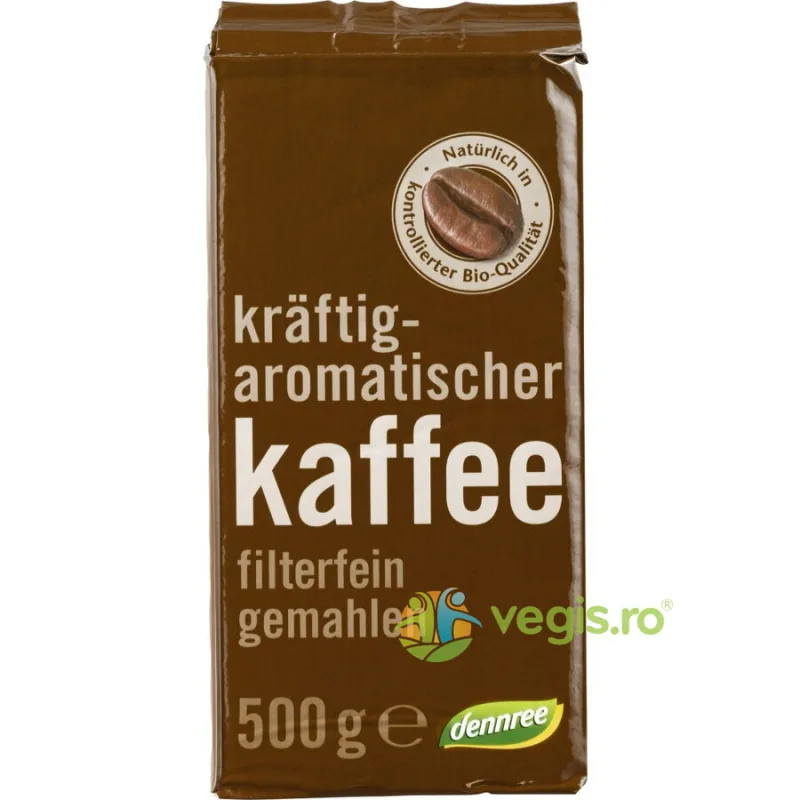 Cafea Prajita Macinata Ecologica/Bio 500g Dennree — preț și oferte