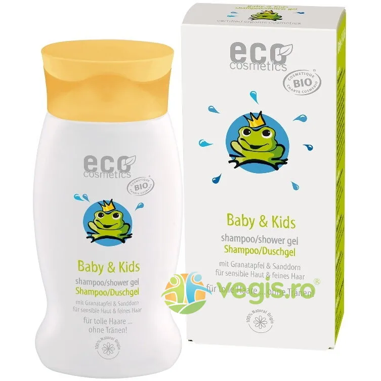 Sampon si Gel de Dus Bebe cu Rodie si Catina Alba Bio 200ml ECO COSMETICS — preț și oferte
