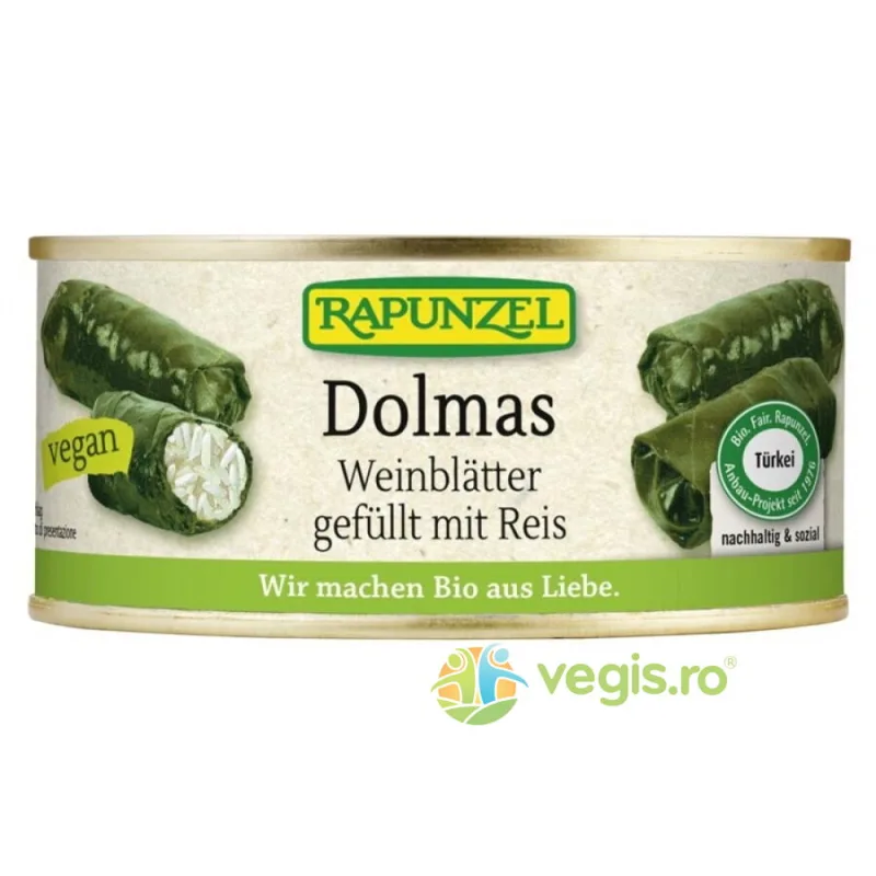 Sarmale Umplute cu Orez in Frunze de Vita Ecologice/Bio 280g Rapunzel — preț și oferte