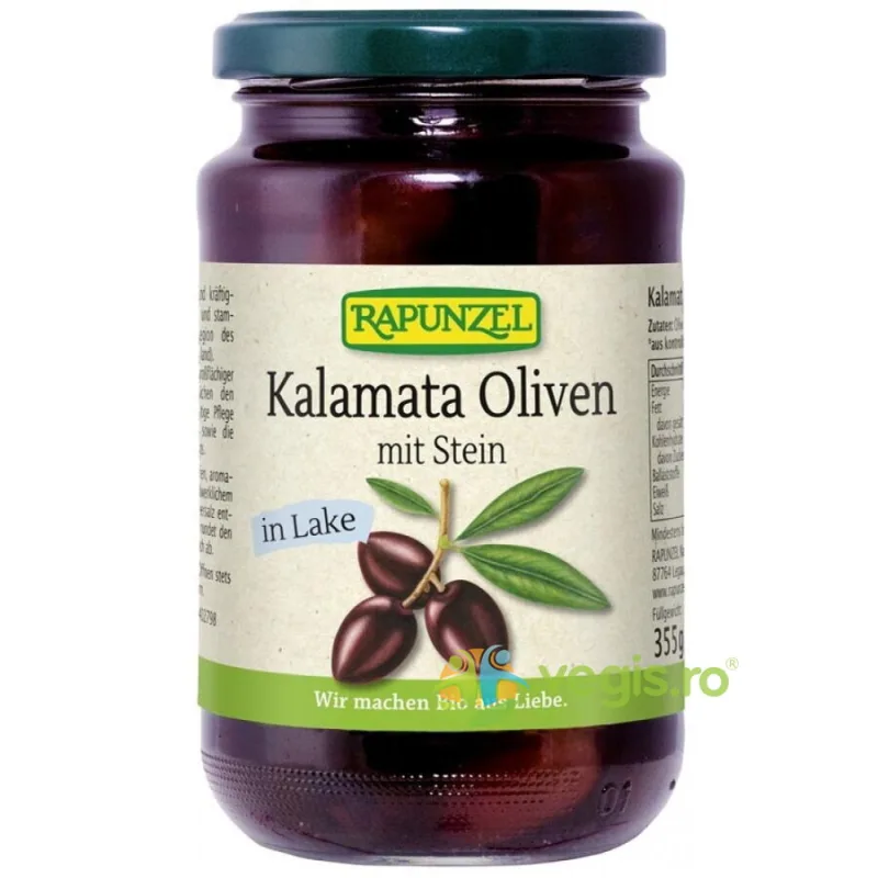 Masline Kalamata cu Samburi in Saramura Ecologice/Bio 335g Rapunzel — preț și oferte