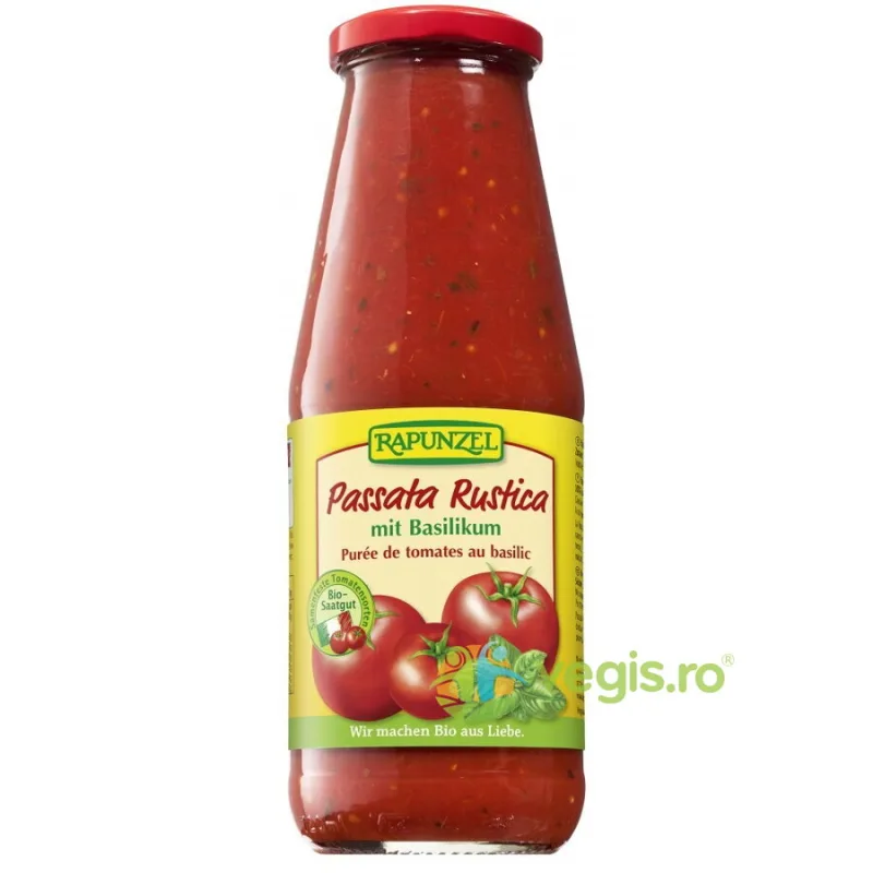 Passata Rustica (Piure de Rosii) Ecologic/Bio 680g Rapunzel — preț și oferte