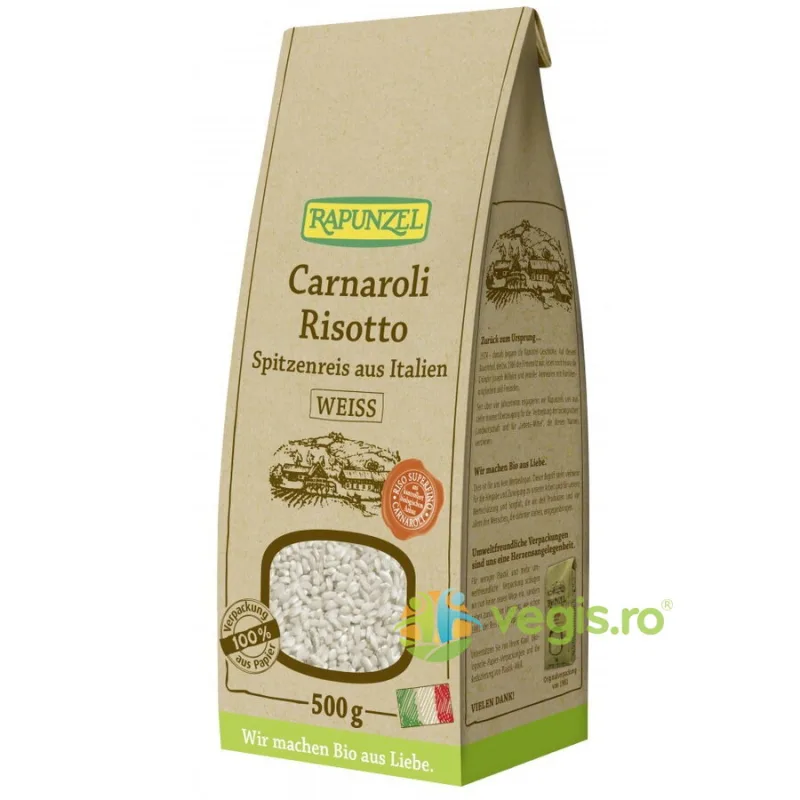 Orez Carnaroli pentru Risotto Ecologic/Bio 500g Rapunzel — preț și oferte