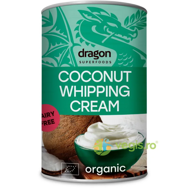 Inlocuitor de Frisca din Cocos Ecologic/Bio 400ml Dragon Superfoods — preț și oferte