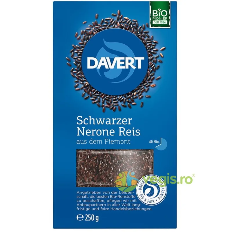 Orez Negru Nerone din Piemont Ecologic/Bio 250g DAVERT — preț și oferte