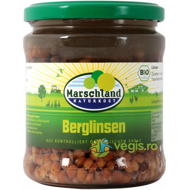 Linte in Borcan Ecologica/Bio 330g MARSCHLAND — preț și oferte