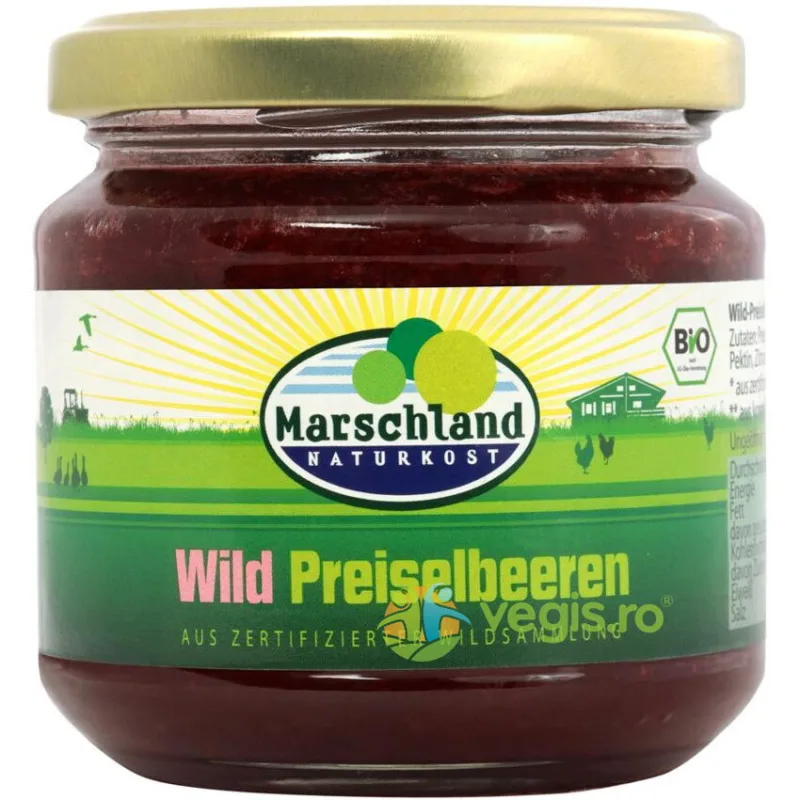 Gem de Afine Rosii Ecologic/Bio 220g MARSCHLAND — preț și oferte