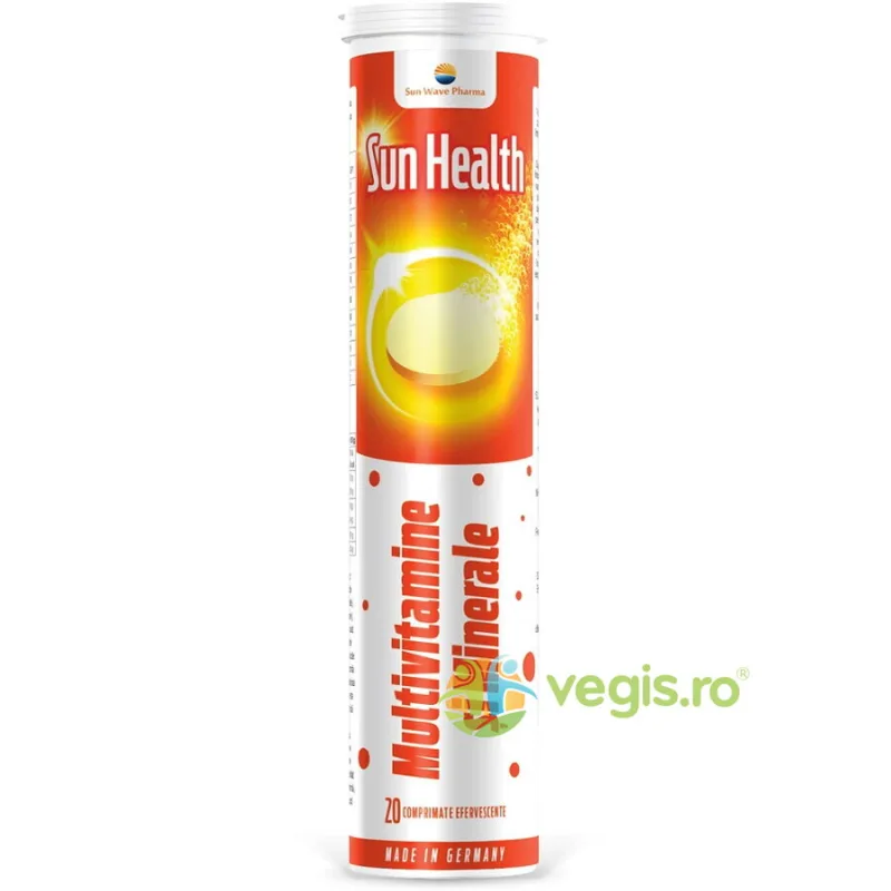 Sun Health Multivitamine si Minerale 20cpr Efervescente SUN WAVE PHARMA — preț și oferte